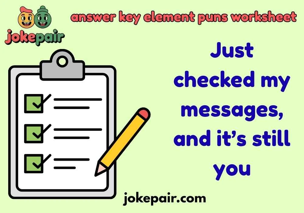 answer key element puns worksheet
