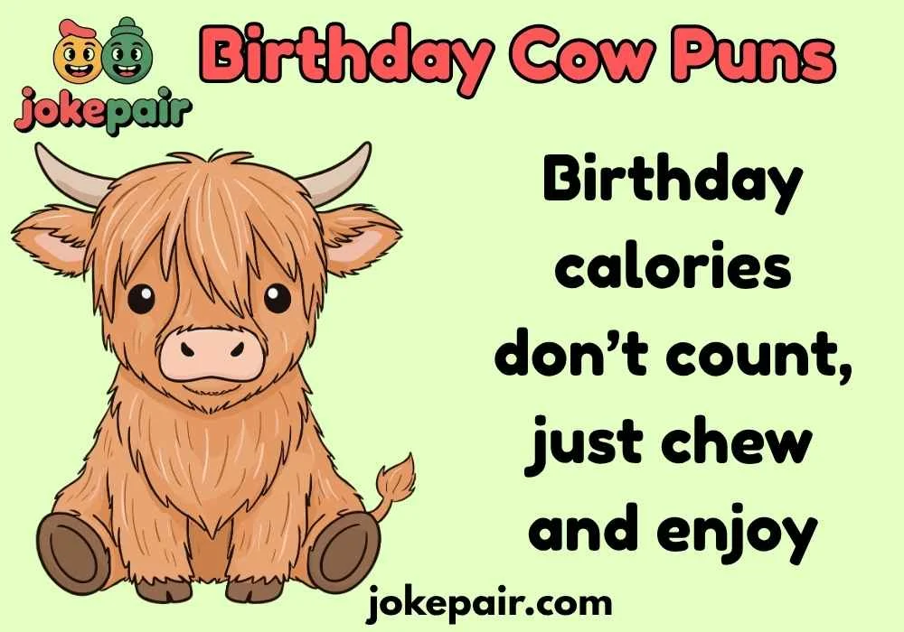 Birthday Cow Puns