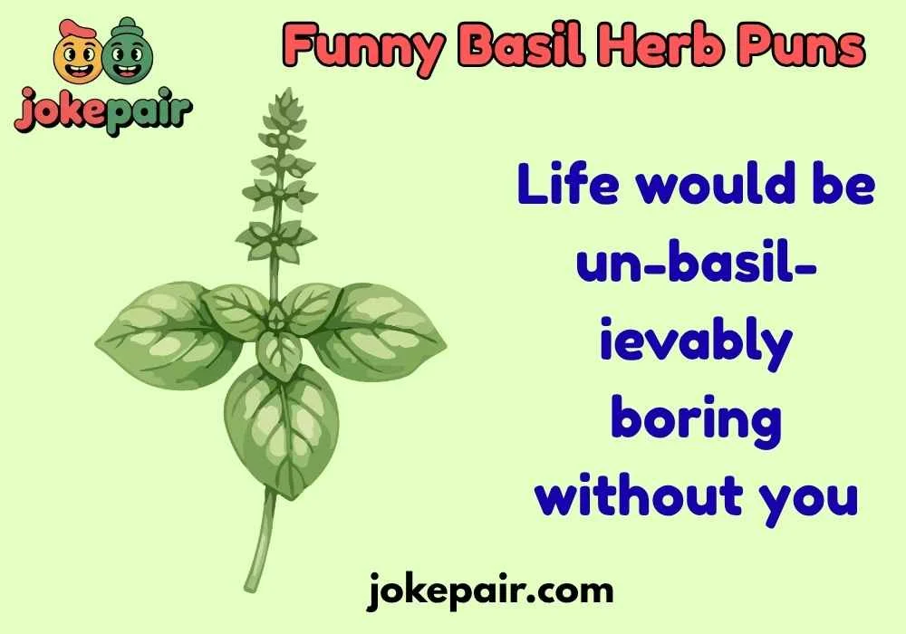 Funny Basil Herb Puns