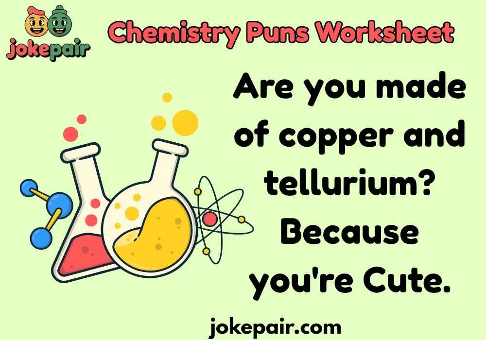 Chemistry Puns Worksheet